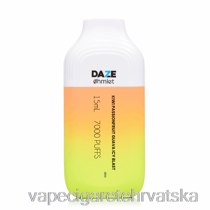 Vape Hrvatska 7 Daze Ohmlet 7000 0% Bez Nikotina Jednokratni Kivi Passionfruit Guava Icy Blast